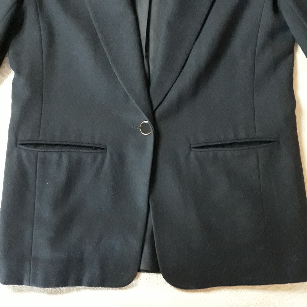 Pendleton Black 1- Button 100% Virgin Wool Blazer - image 7